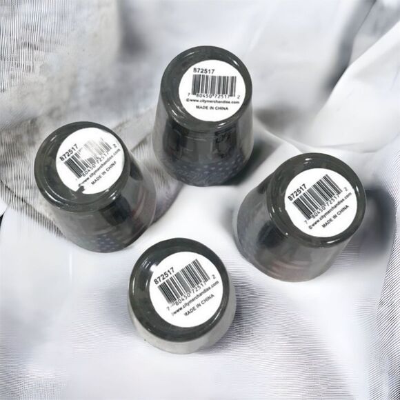 4 USA Flag New York Landscape Frosted Smokey Black Shot Glasses Set NWT!! - Picture 4 of 4